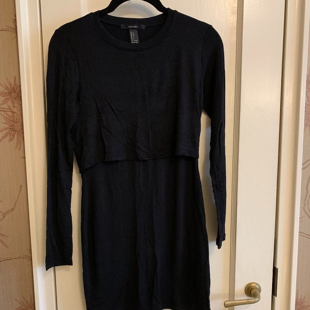 Forever 21 Knit Dress, Black, Size S